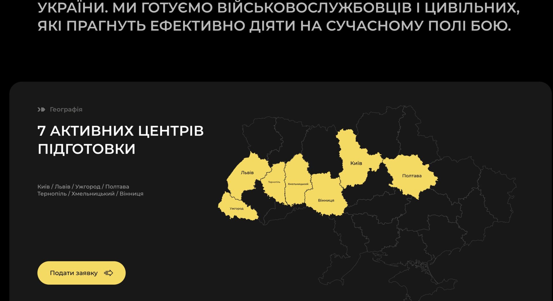 Блок "Про центр"