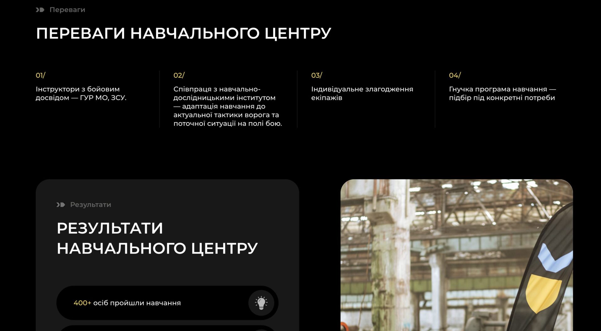 Блок "Преимущества"